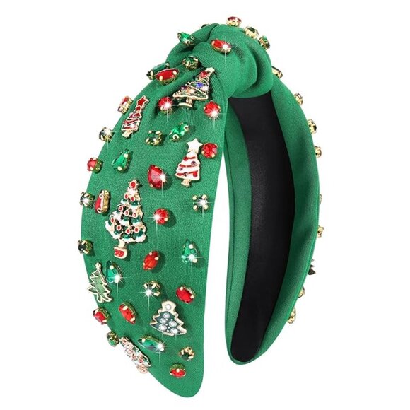 Christmas Headband for women Bejeweled Hairband - Picture 1 of 11